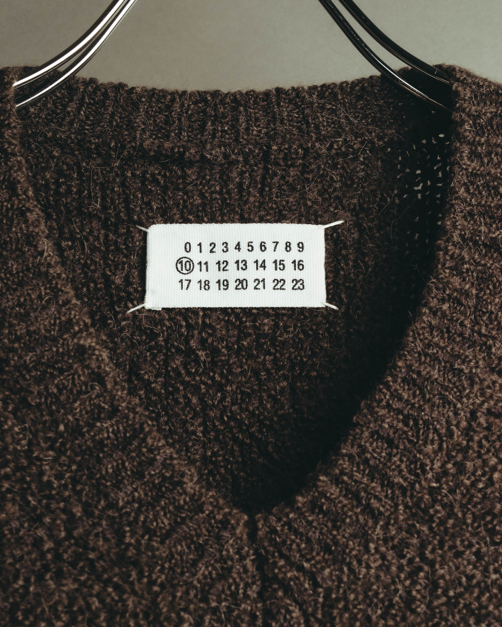 "Maison Martin Margiela" 00's Brushed alpaca wool v neck sweater