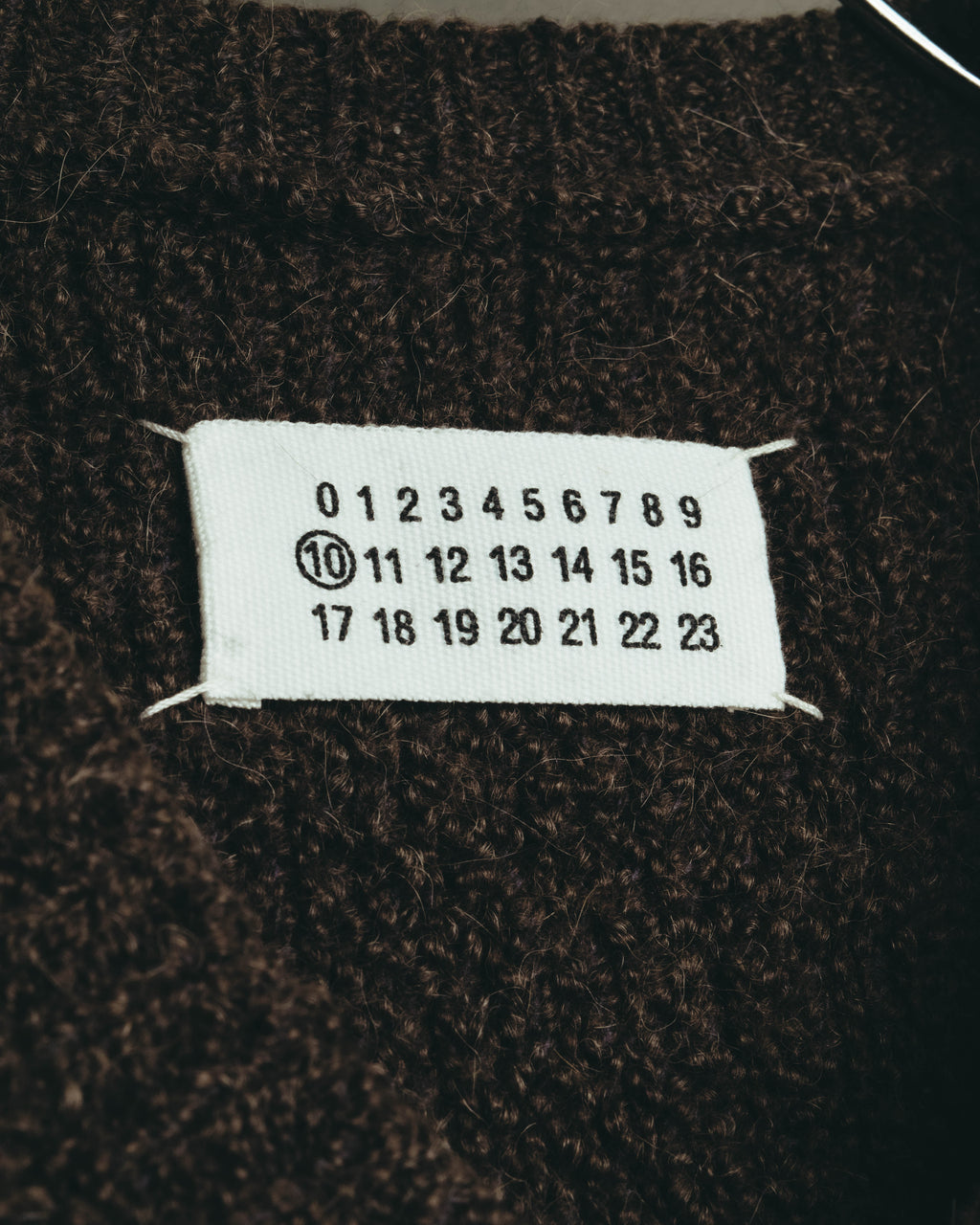 "Maison Martin Margiela" 00's Brushed alpaca wool v neck sweater