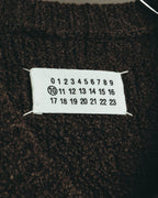 "Maison Martin Margiela" 00's Brushed alpaca wool v neck sweater