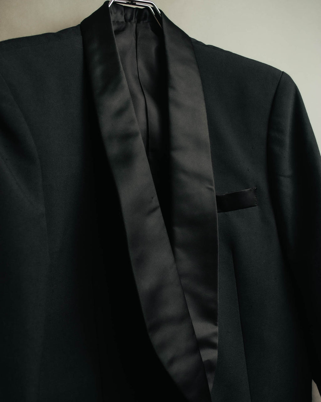 "Dior" 80's-90's Tailored shawl collar tuxedo jacket