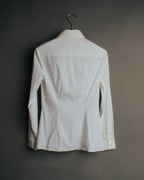 "PRADA" 2010's Tailored white cotton darted shirt