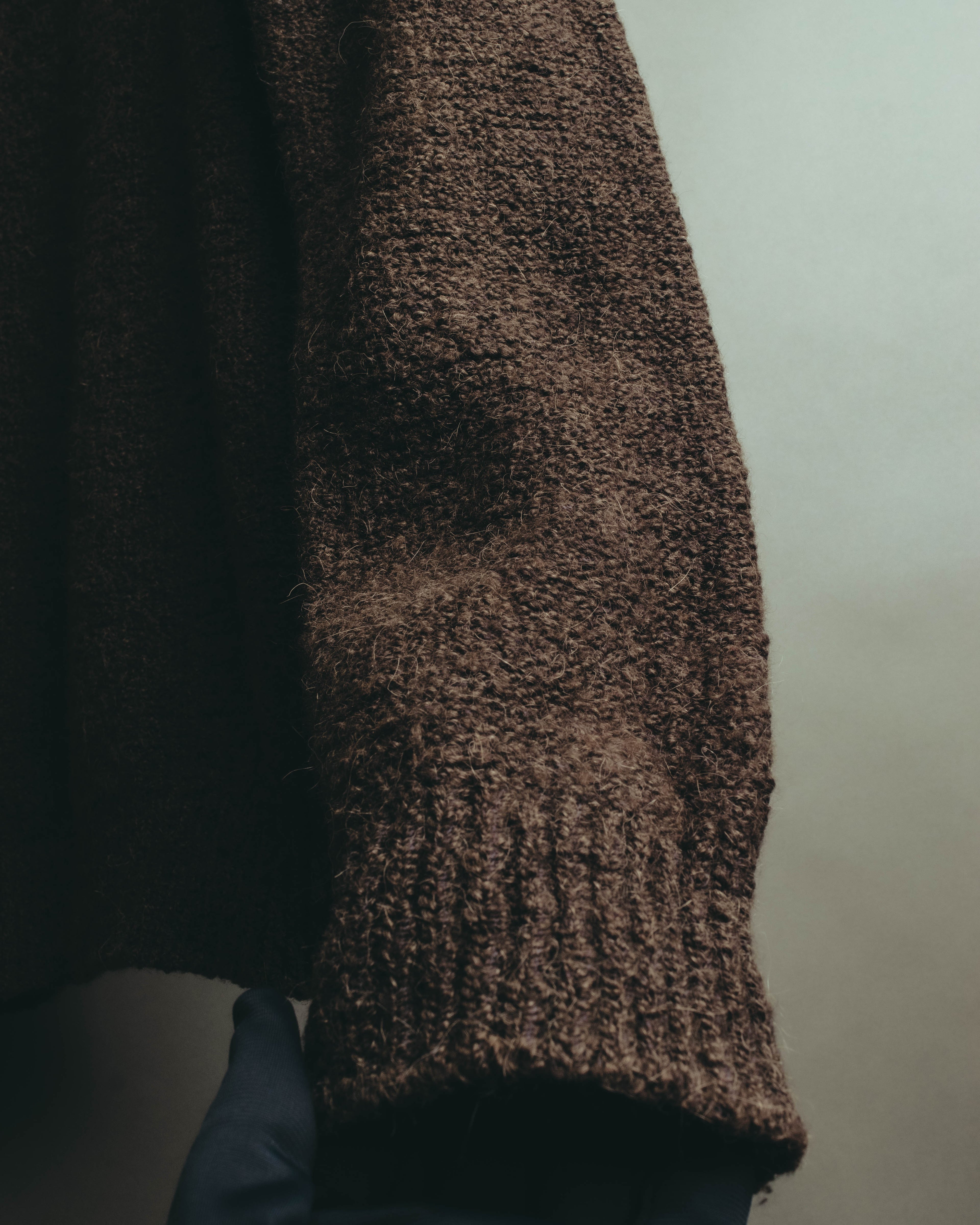 "Maison Martin Margiela" 00's Brushed alpaca wool v neck sweater