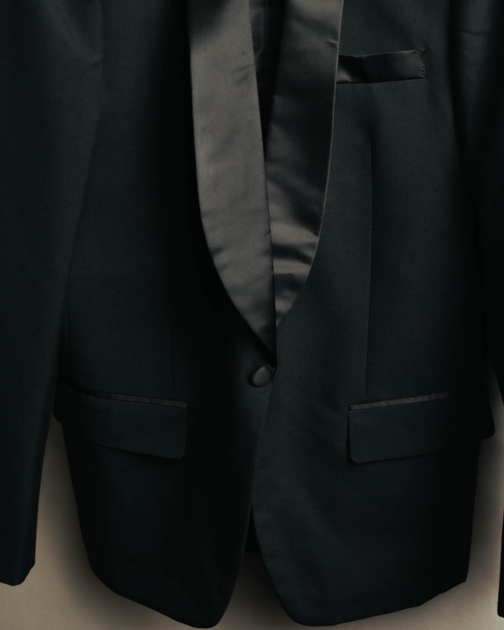 "Dior" 80's-90's Tailored shawl collar tuxedo jacket