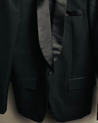 "Dior" 80's-90's Tailored shawl collar tuxedo jacket