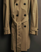 “DOLCE&GABBANA” 2000’s Crown patch belted trench coat