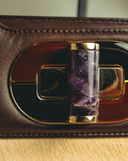 "BVLGARI" 10's Sculptural hair on two way handbag