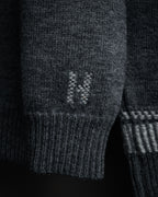 “HERMÈS” 2000’s-early 2010’s signature H v-neck knit
