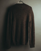 "Maison Martin Margiela" 00's Brushed alpaca wool v neck sweater