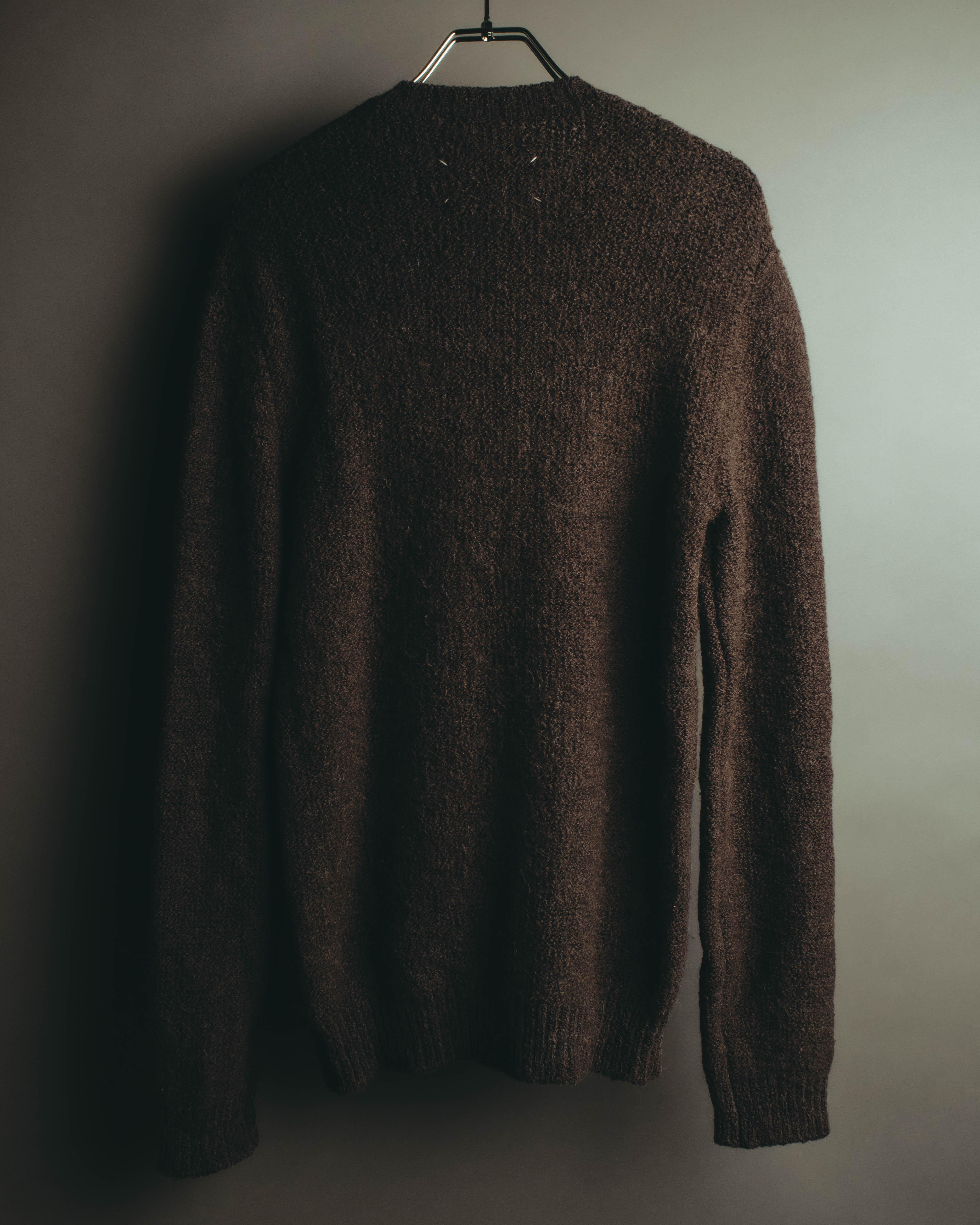 "Maison Martin Margiela" 00's Brushed alpaca wool v neck sweater