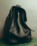 "Yves Saint Laurent" 00's-10's Structured pebbled leather top handle bag