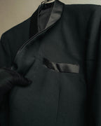 "Dior" 80's-90's Tailored shawl collar tuxedo jacket