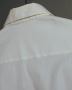 "PRADA" 2010's Tailored white cotton darted shirt
