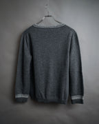 “HERMÈS” 2000’s-early 2010’s signature H v-neck knit
