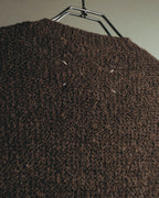"Maison Martin Margiela" 00's Brushed alpaca wool v neck sweater