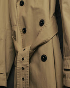 “DOLCE&GABBANA” 2000’s Crown patch belted trench coat