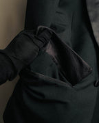 "Dior" 80's-90's Tailored shawl collar tuxedo jacket