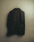 “GUCCI” 00’s-10’s satin lapel ribbon tailored jacket