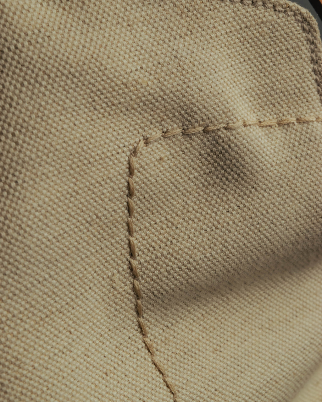 “Salvatore Ferragamo” 00’s-10’s Canvas leather gancini detail 2way handbag