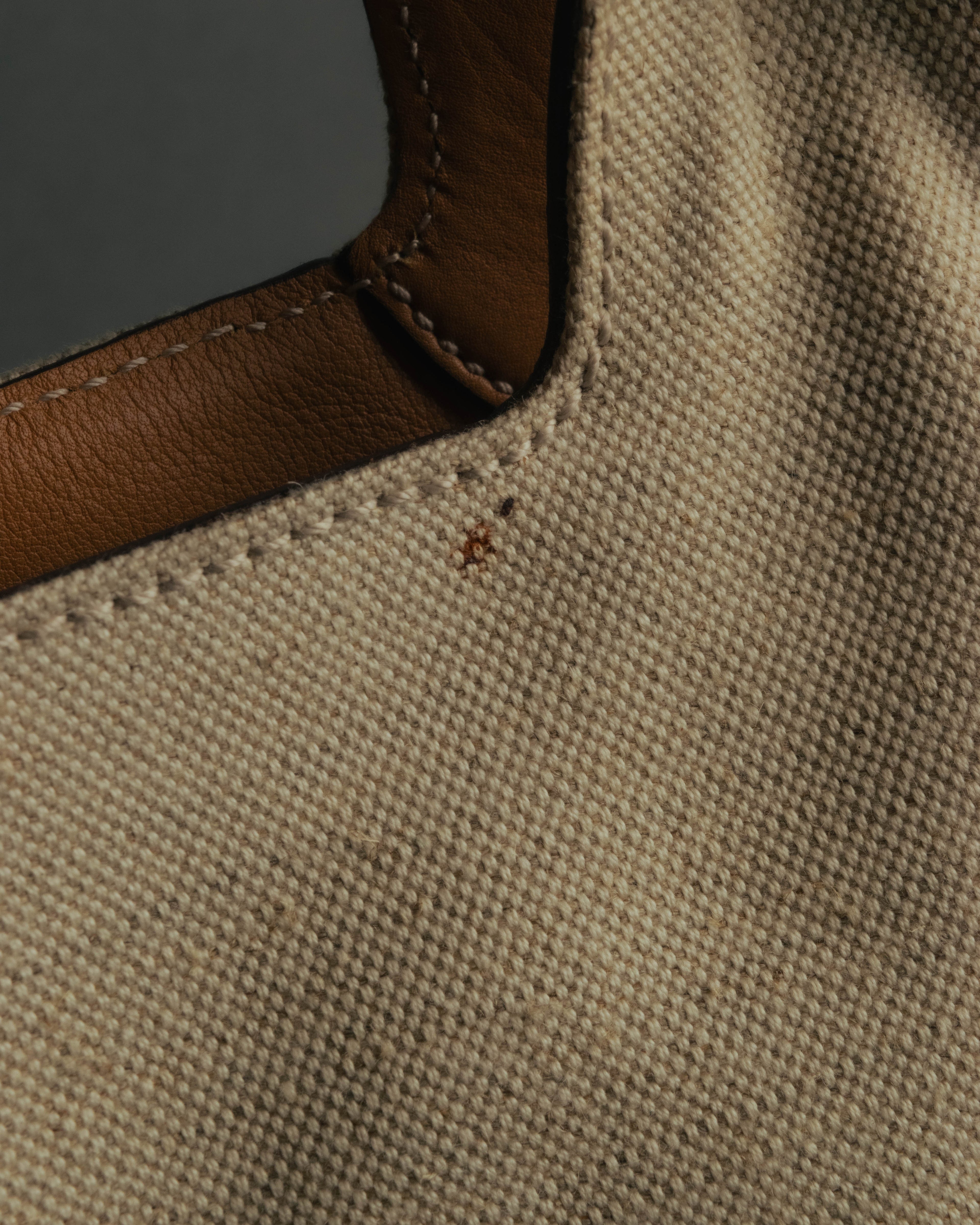 “Salvatore Ferragamo” 00’s-10’s Canvas leather gancini detail 2way handbag