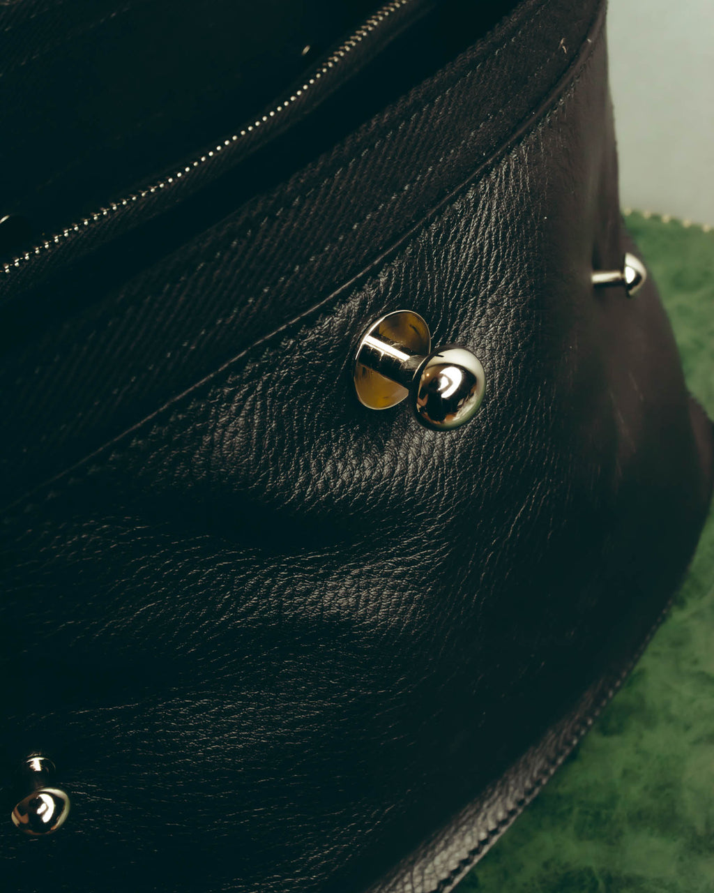 "Yves Saint Laurent" 00's-10's Structured pebbled leather top handle bag