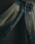 "PRADA Sports" 00's Faded wide straight denim jeans