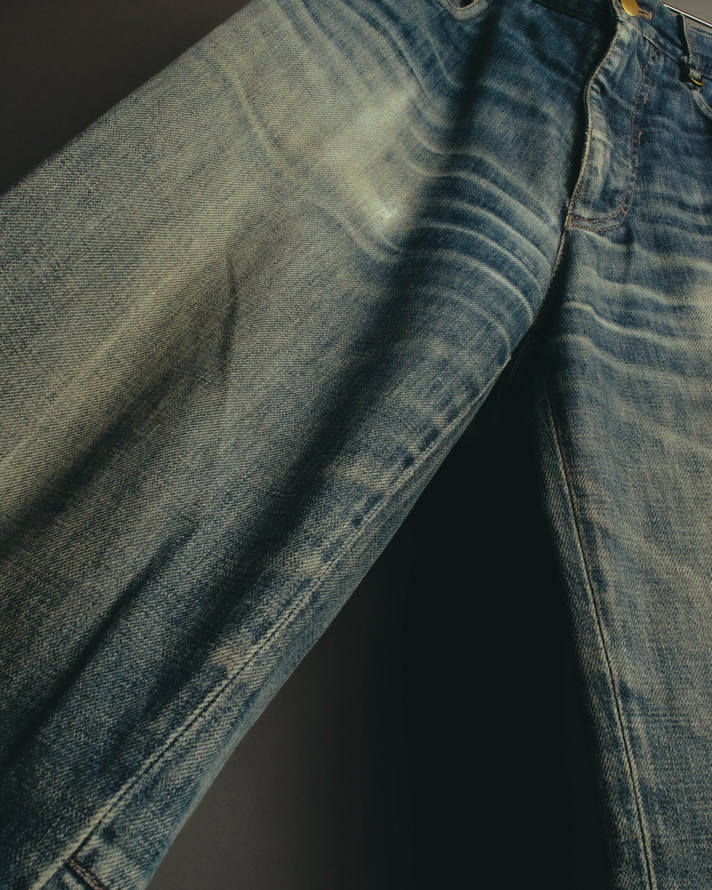 "PRADA Sports" 00's Faded wide straight denim jeans