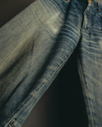 "PRADA Sports" 00's Faded wide straight denim jeans