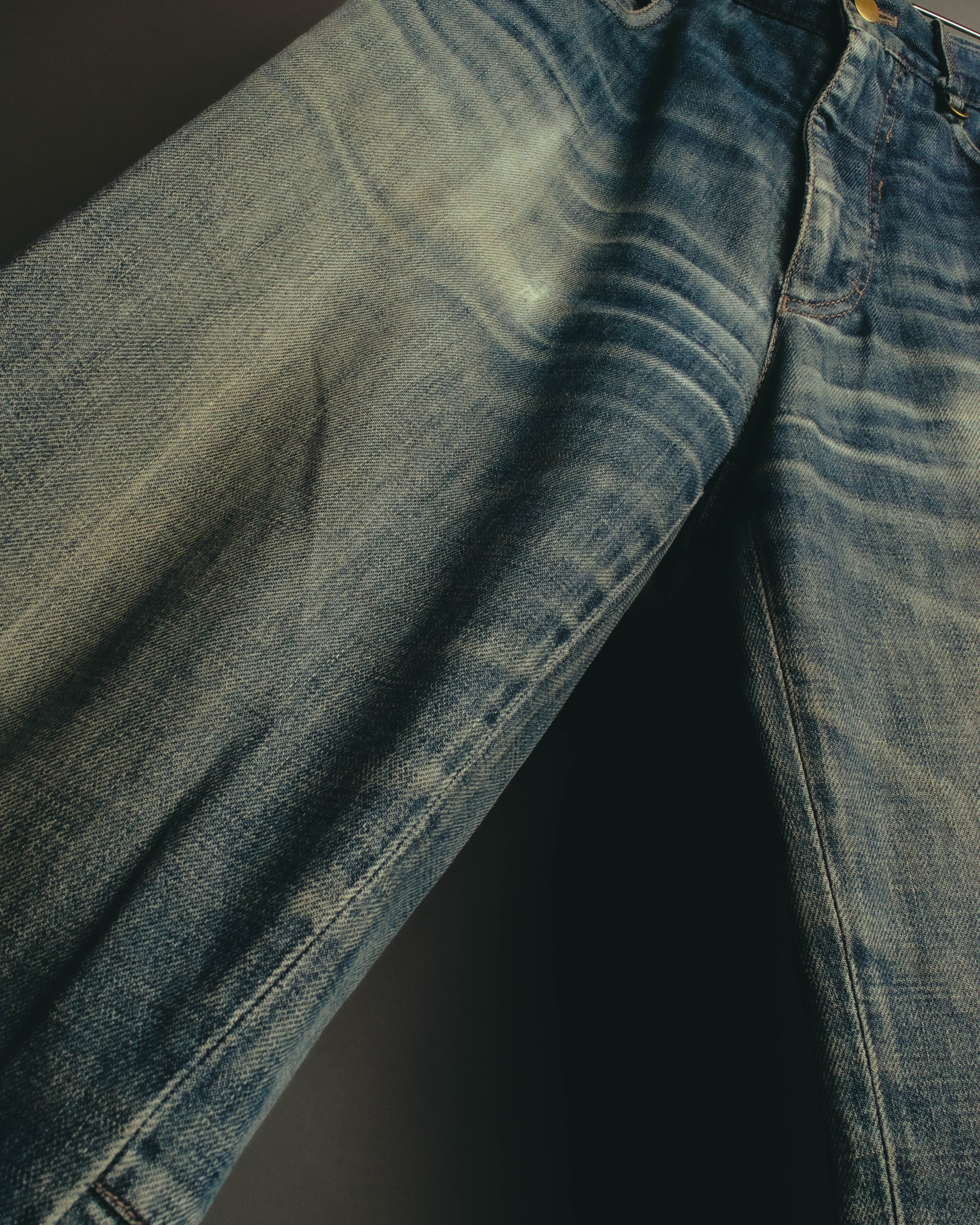 "PRADA Sports" 00's Faded wide straight denim jeans