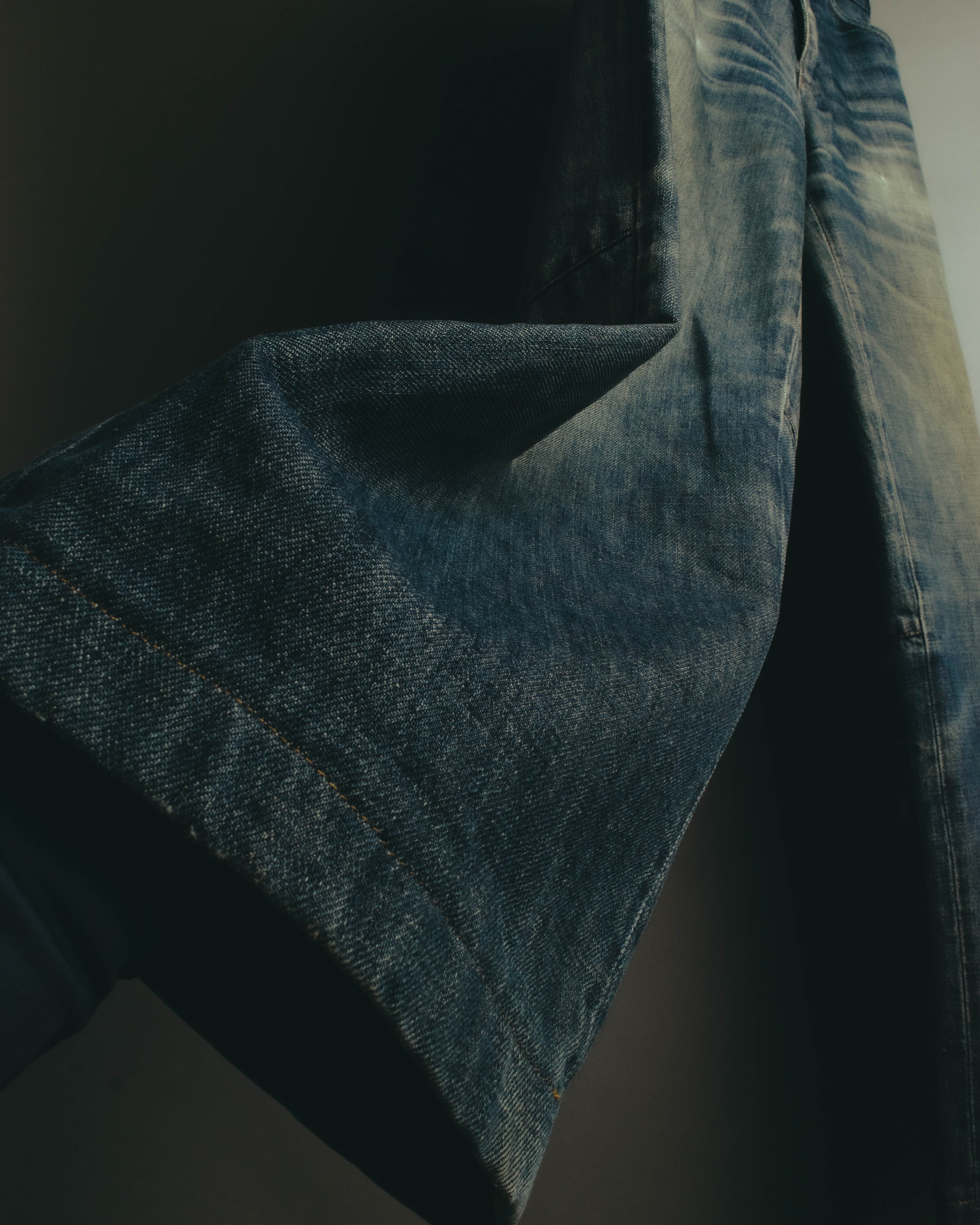 "PRADA Sports" 00's Faded wide straight denim jeans