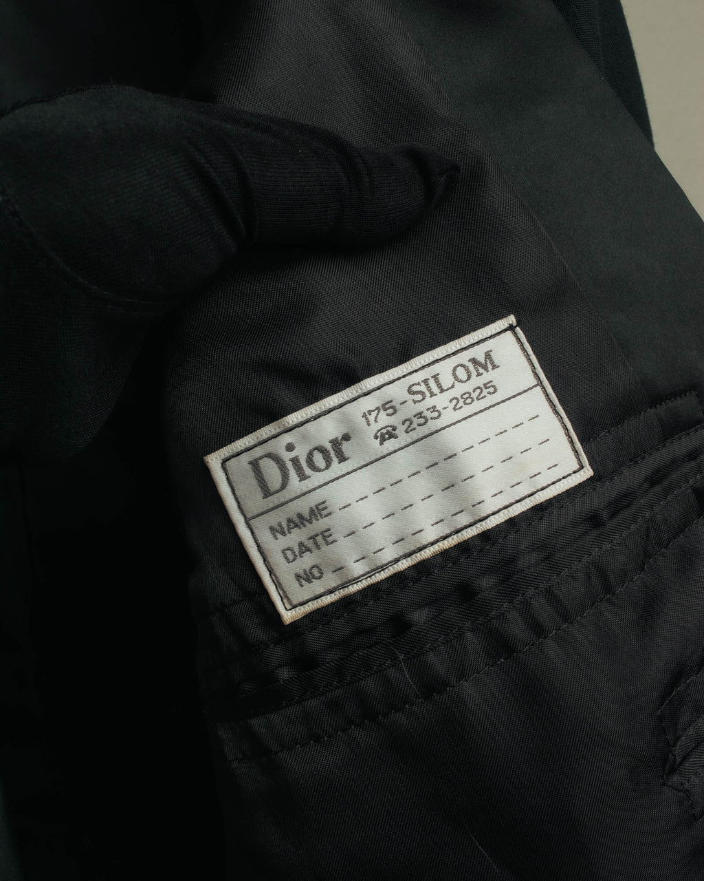 "Dior" 80's-90's Tailored shawl collar tuxedo jacket