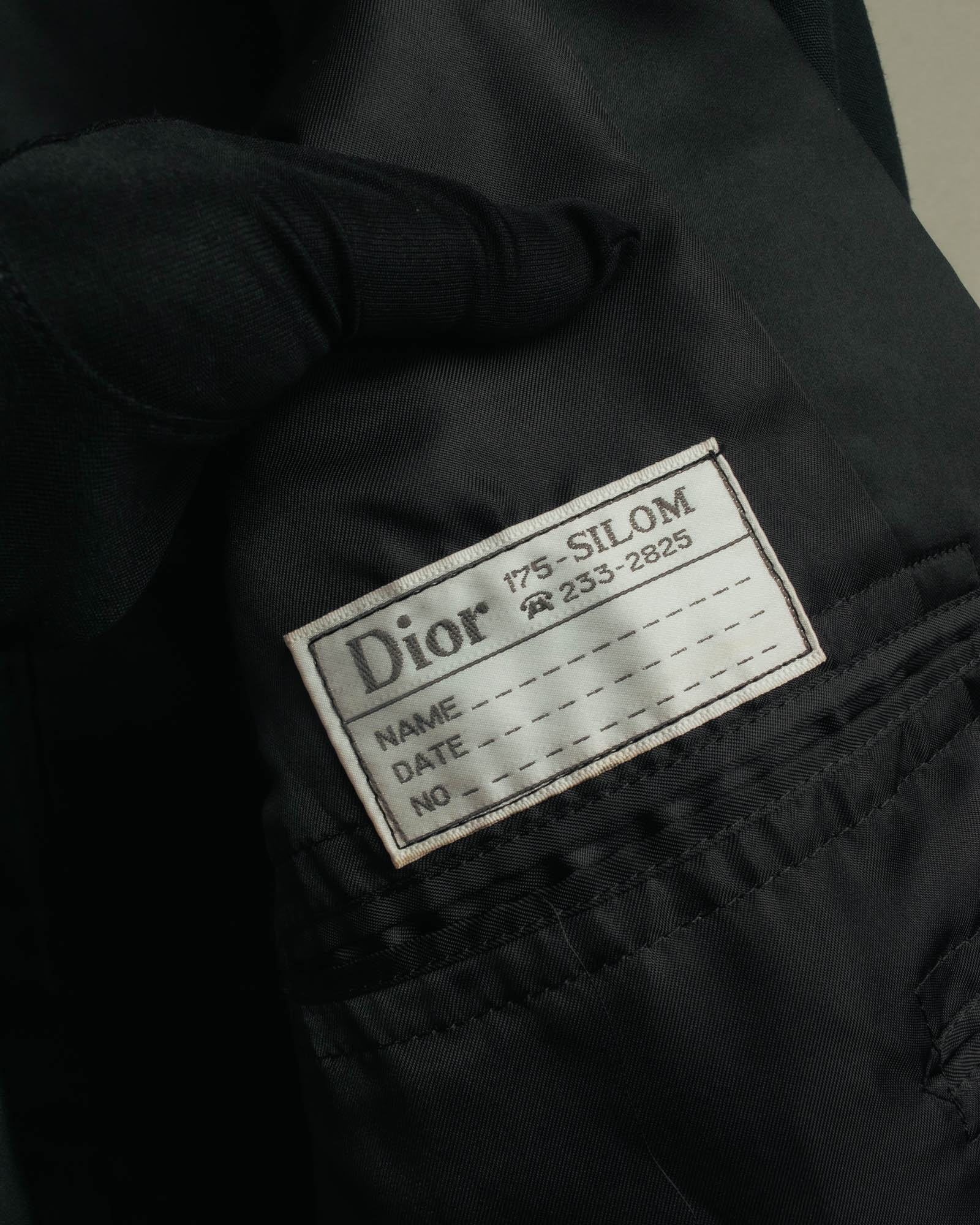 "Dior" 80's-90's Tailored shawl collar tuxedo jacket