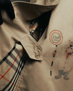 -SPECIAL- "Burberrys" 80's-90's Hand painted trench coat