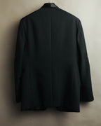 "Dior" 80's-90's Tailored shawl collar tuxedo jacket