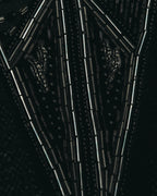 "Christian Dior" 80's-90's Beaded silk wool knit sweater