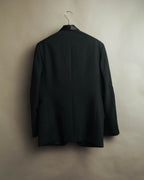 "Dior" 80's-90's Tailored shawl collar tuxedo jacket