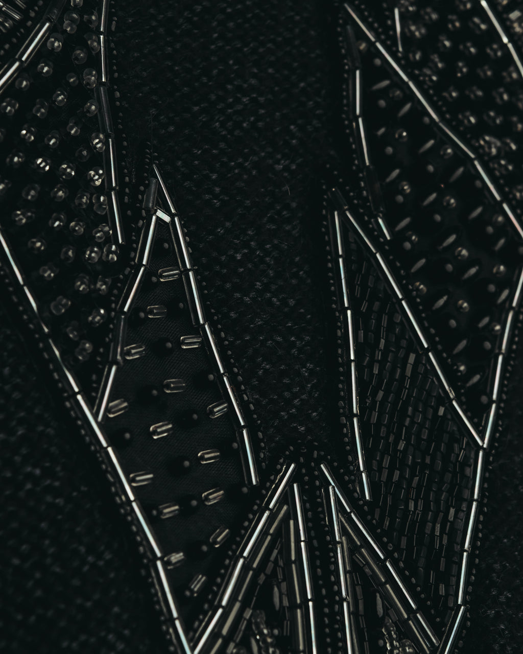 "Christian Dior" 80's-90's Beaded silk wool knit sweater