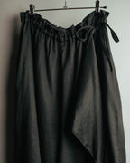 "Y's" 2010's-20's Asymmetric drawstring skirt-like pants