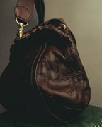 "See By Chloé" 10's Floral perforated leather shoulder bag