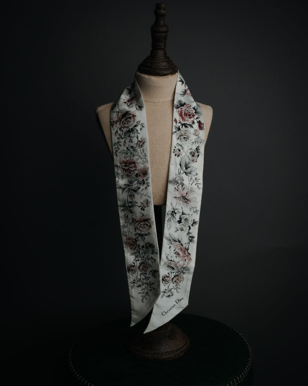 “Christian Dior“ 2018’s-2023’s Rose print silk mitzah scarf