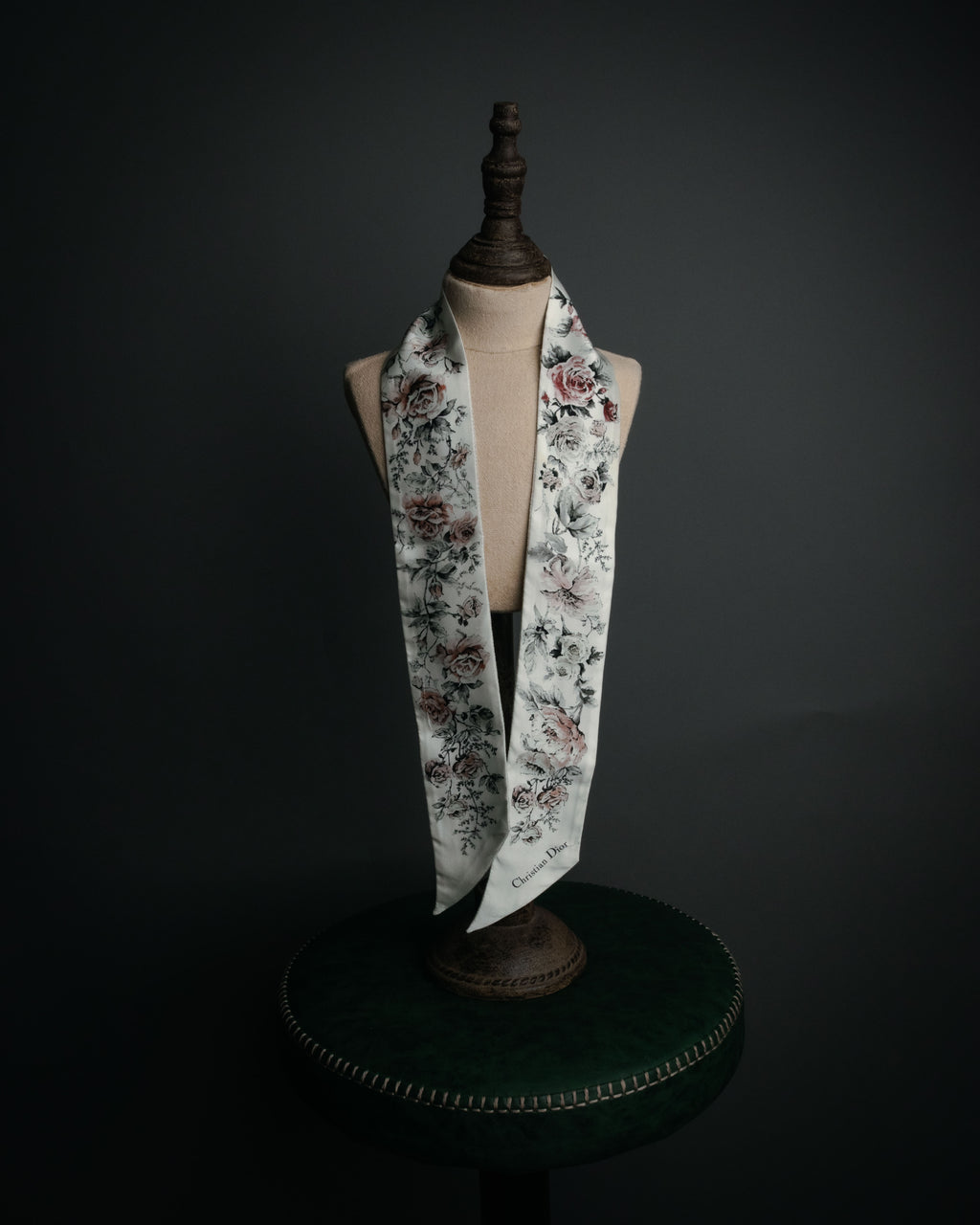 “Christian Dior“ 2018’s-2023’s Rose print silk mitzah scarf