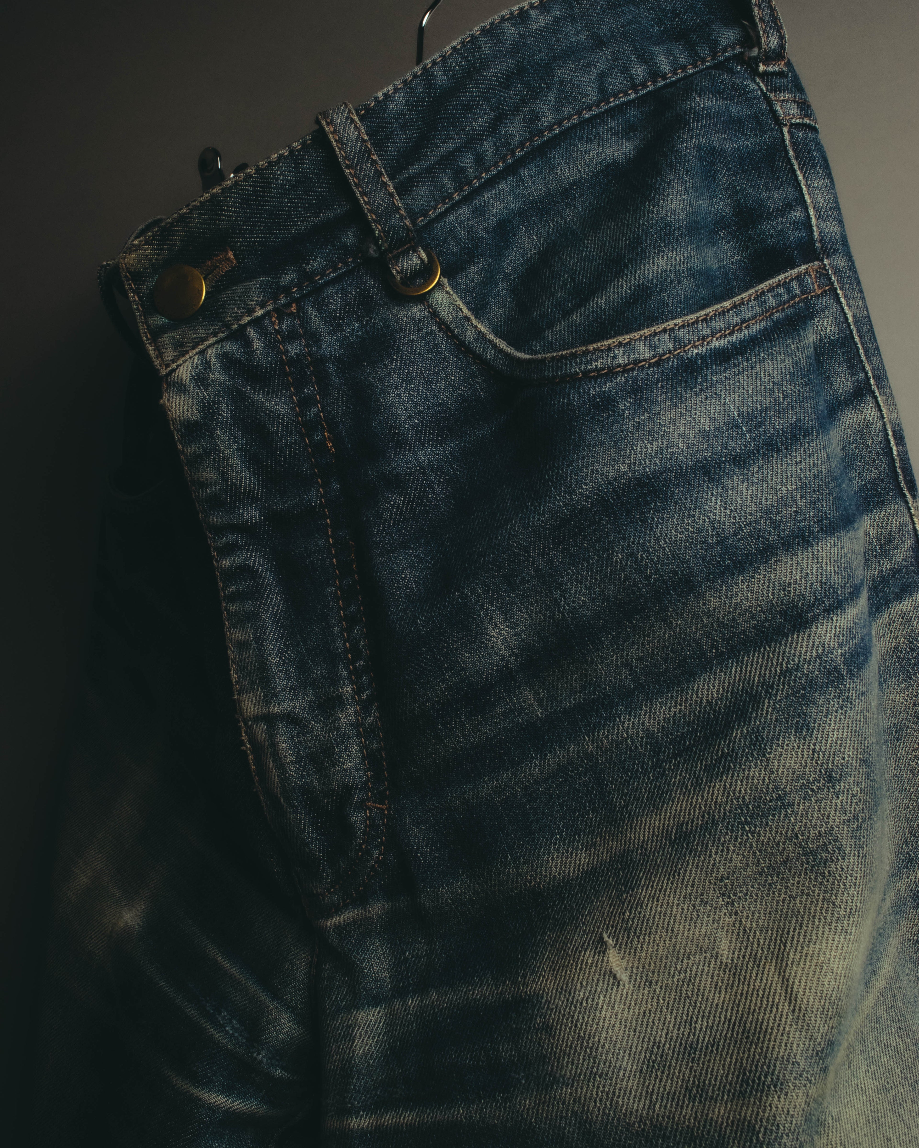 "PRADA Sports" 00's Faded wide straight denim jeans