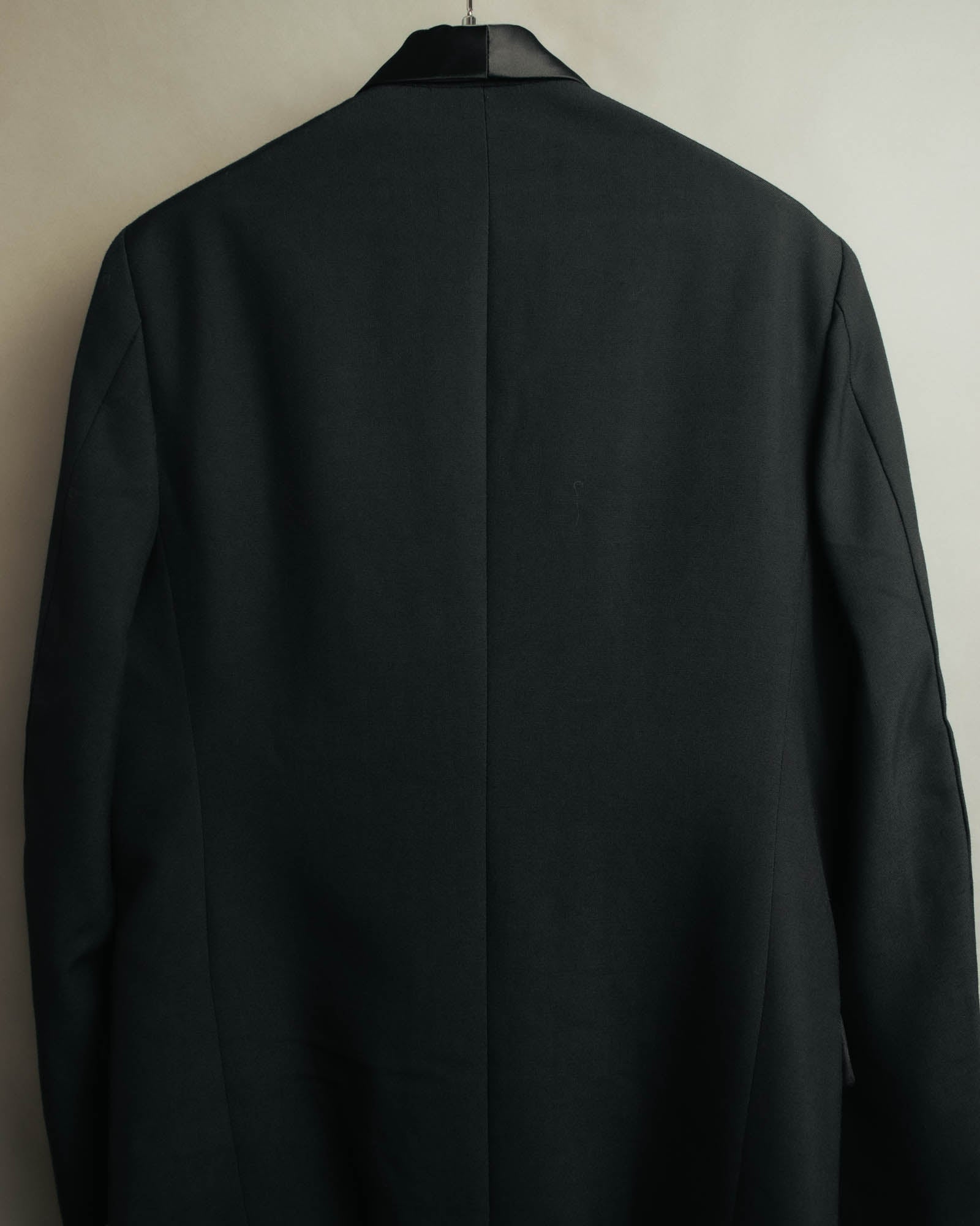 "Dior" 80's-90's Tailored shawl collar tuxedo jacket