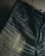 "PRADA Sports" 00's Faded wide straight denim jeans