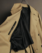 “DOLCE&GABBANA” 2000’s Crown patch belted trench coat