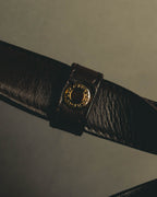 "BVLGARI" 10's Sculptural hair on two way handbag