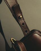 "BVLGARI" 10's Sculptural hair on two way handbag