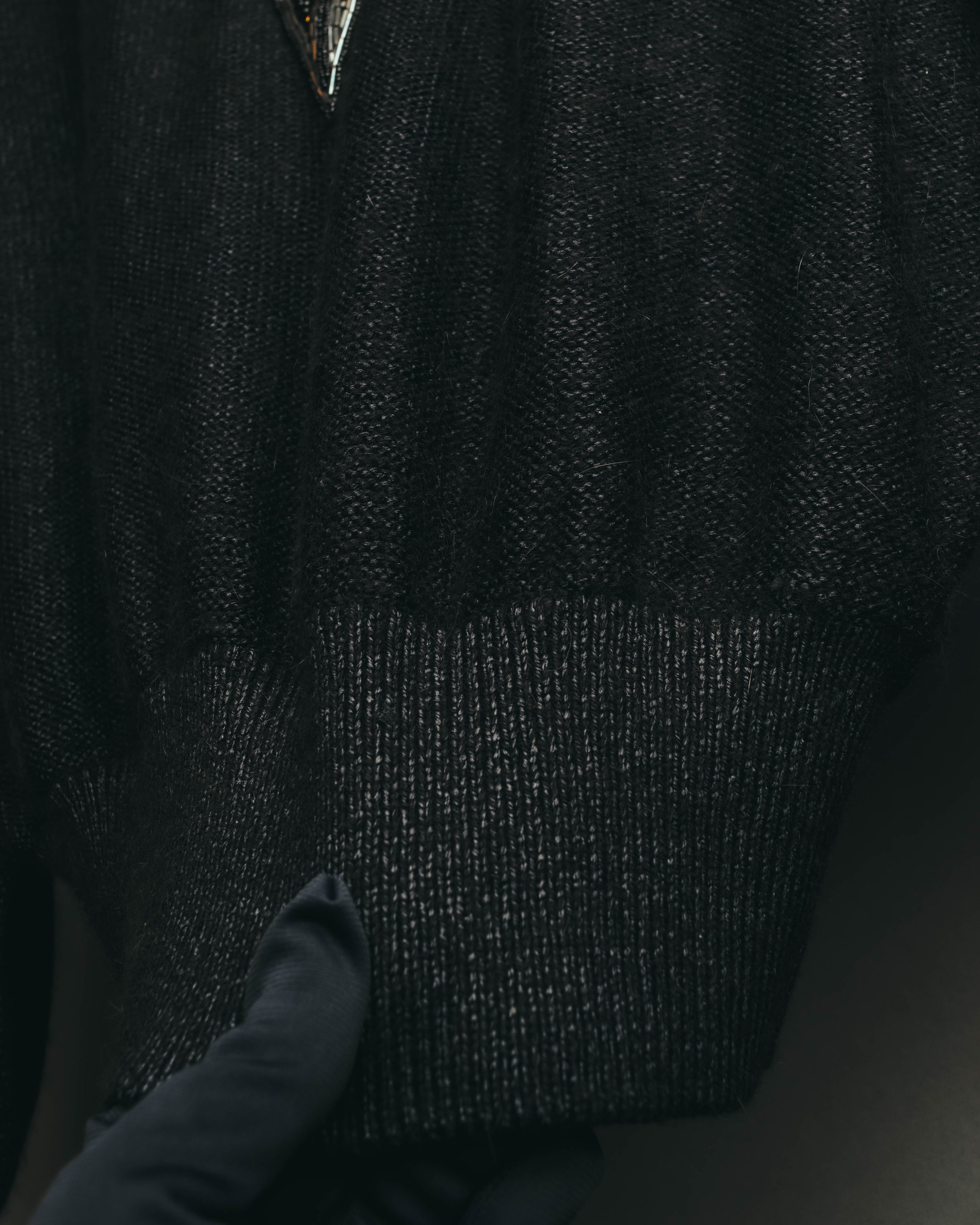 "Christian Dior" 80's-90's Beaded silk wool knit sweater