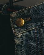 "PRADA Sports" 00's Faded wide straight denim jeans