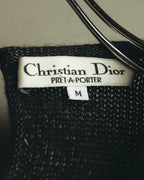 "Christian Dior" 80's-90's Beaded silk wool knit sweater