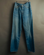 "GUCCI" 80's-90's Faded straight denim jeans